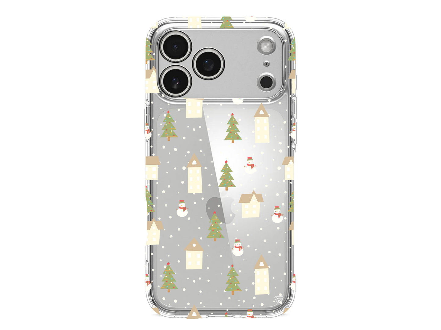 Snowy Xmas Lansman Model İçi Kadife Silikon Telefon Kılıfı