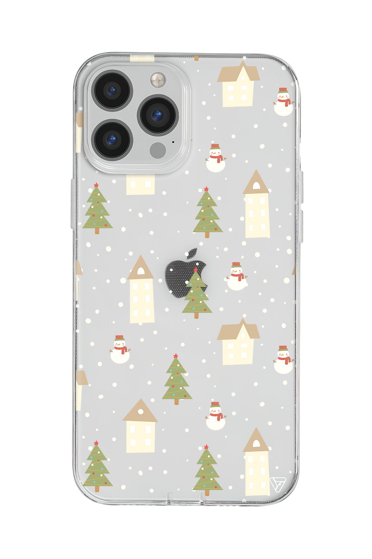 Snowy Xmas Lansman Model İçi Kadife Silikon Telefon Kılıfı