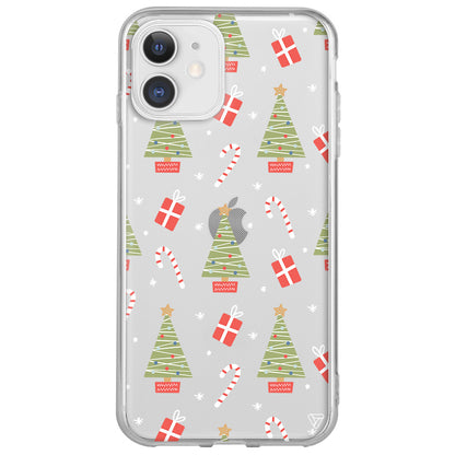 Christmas Candy Lansman Model İçi Kadife Silikon Telefon Kılıfı