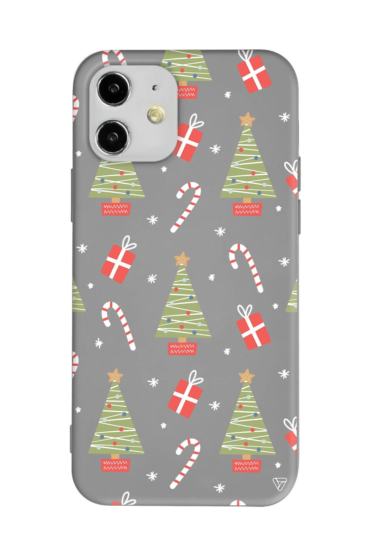 Christmas Candy Lansman Model İçi Kadife Silikon Telefon Kılıfı