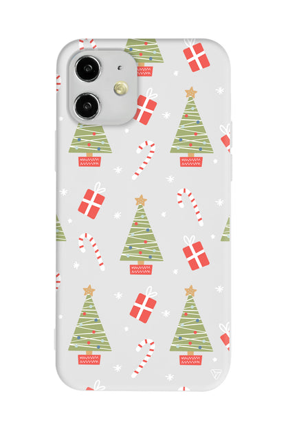 Christmas Candy Lansman Model İçi Kadife Silikon Telefon Kılıfı
