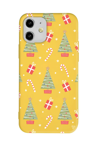 Christmas Candy Lansman Model İçi Kadife Silikon Telefon Kılıfı