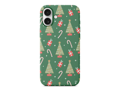 Christmas Candy Lansman Model İçi Kadife Silikon Telefon Kılıfı