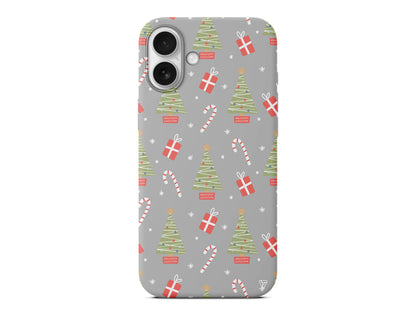 Christmas Candy Lansman Model İçi Kadife Silikon Telefon Kılıfı