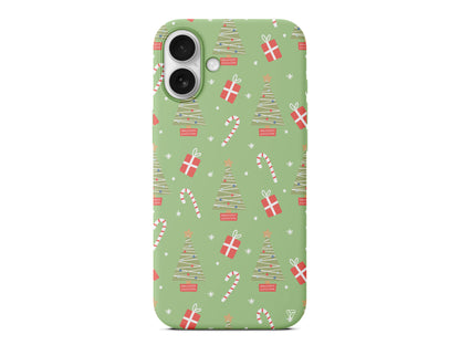 Christmas Candy Lansman Model İçi Kadife Silikon Telefon Kılıfı