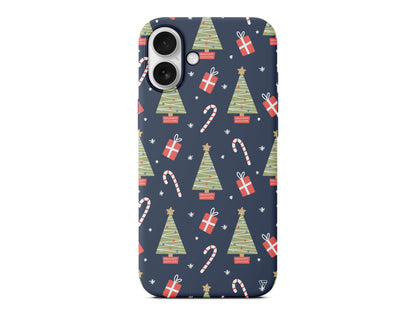 Christmas Candy Lansman Model İçi Kadife Silikon Telefon Kılıfı