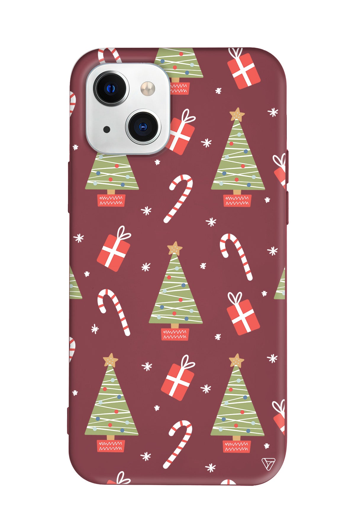 Christmas Candy Lansman Model İçi Kadife Silikon Telefon Kılıfı