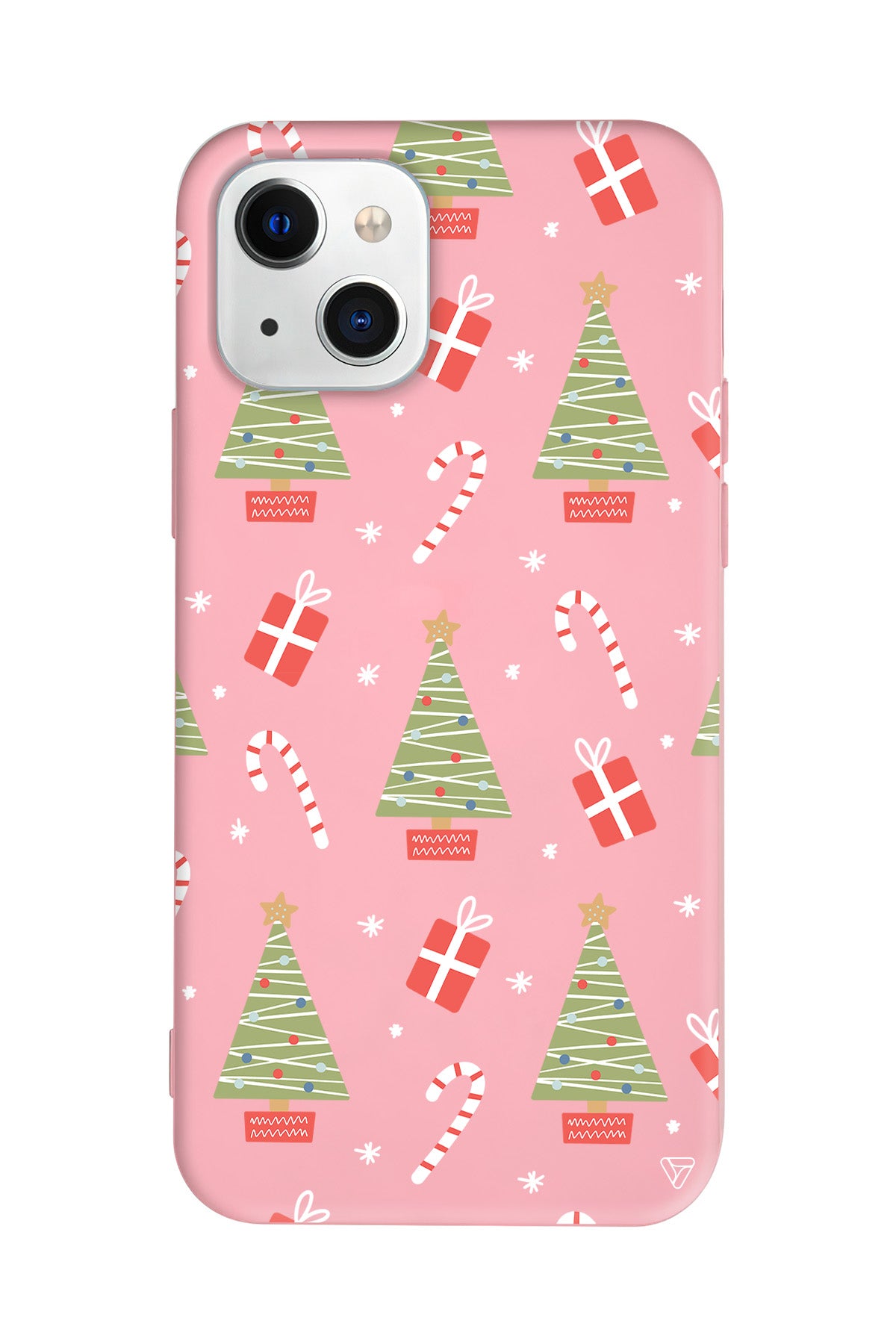 Christmas Candy Lansman Model İçi Kadife Silikon Telefon Kılıfı