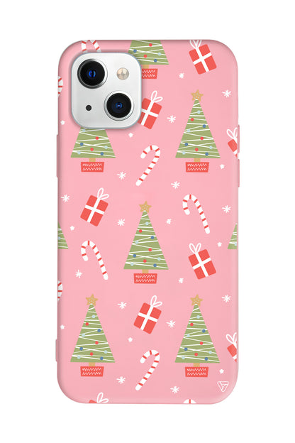 Christmas Candy Lansman Model İçi Kadife Silikon Telefon Kılıfı