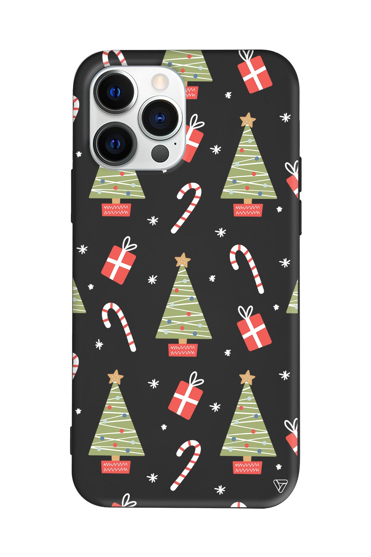 Christmas Candy Lansman Model İçi Kadife Silikon Telefon Kılıfı