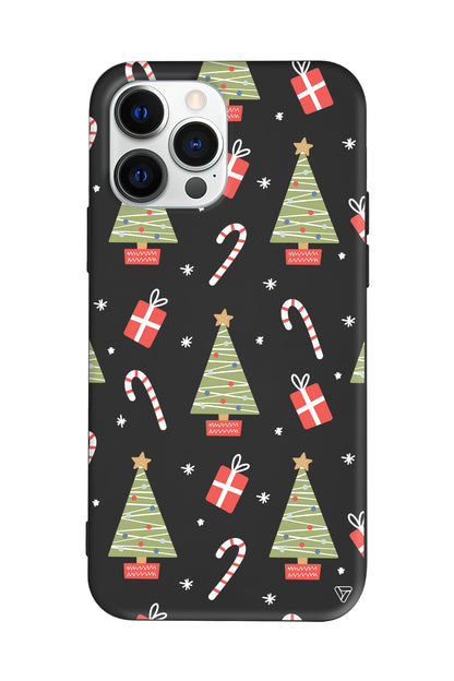 Christmas Candy Lansman Model İçi Kadife Silikon Telefon Kılıfı