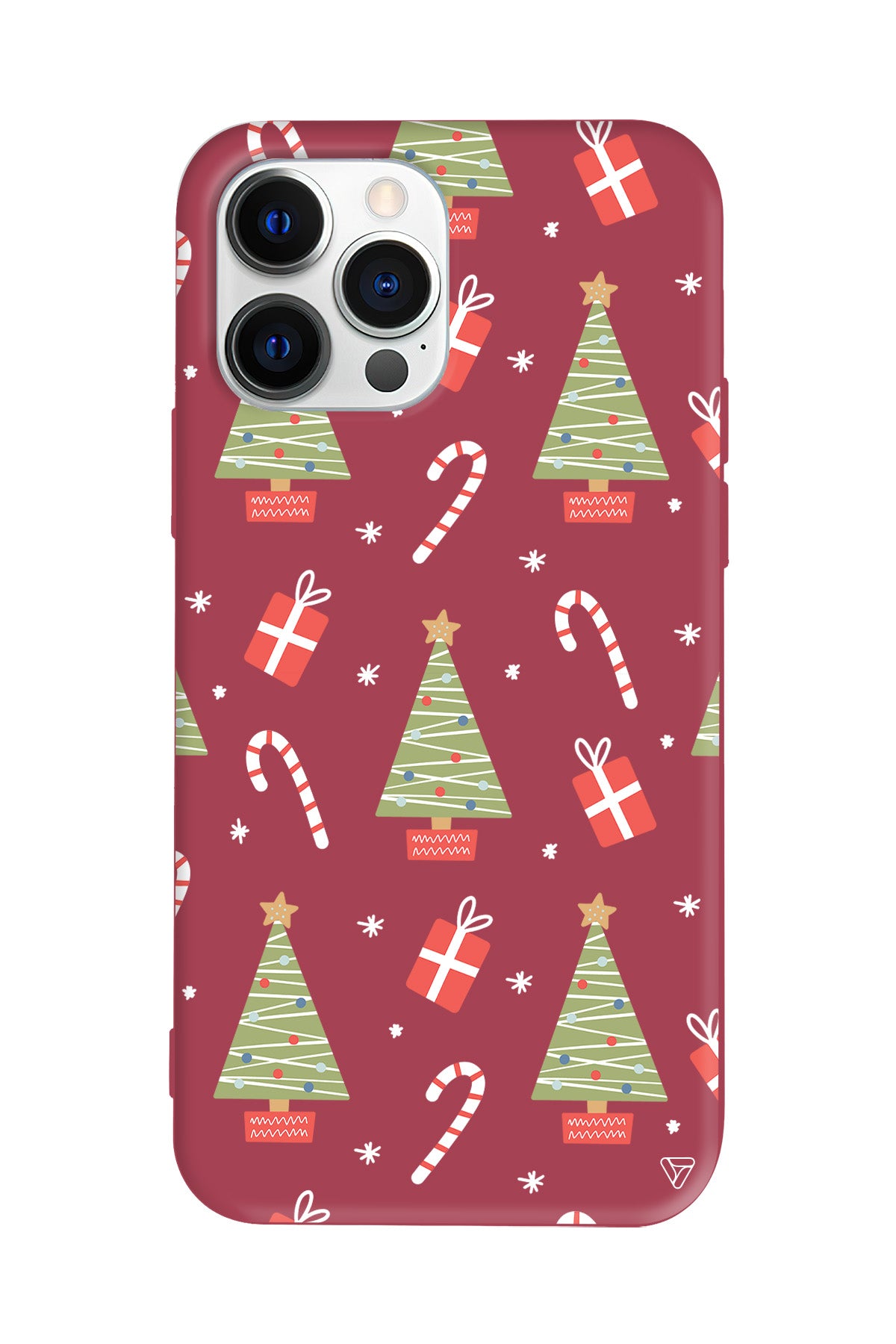 Christmas Candy Lansman Model İçi Kadife Silikon Telefon Kılıfı