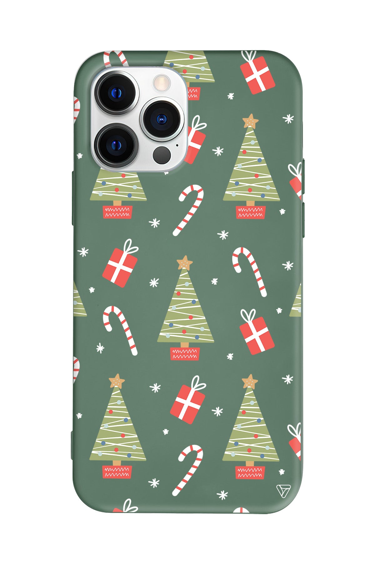 Christmas Candy Lansman Model İçi Kadife Silikon Telefon Kılıfı