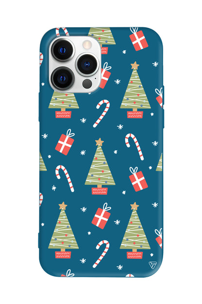 Christmas Candy Lansman Model İçi Kadife Silikon Telefon Kılıfı