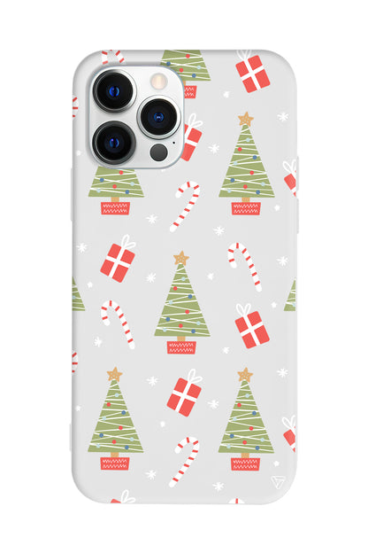 Christmas Candy Lansman Model İçi Kadife Silikon Telefon Kılıfı