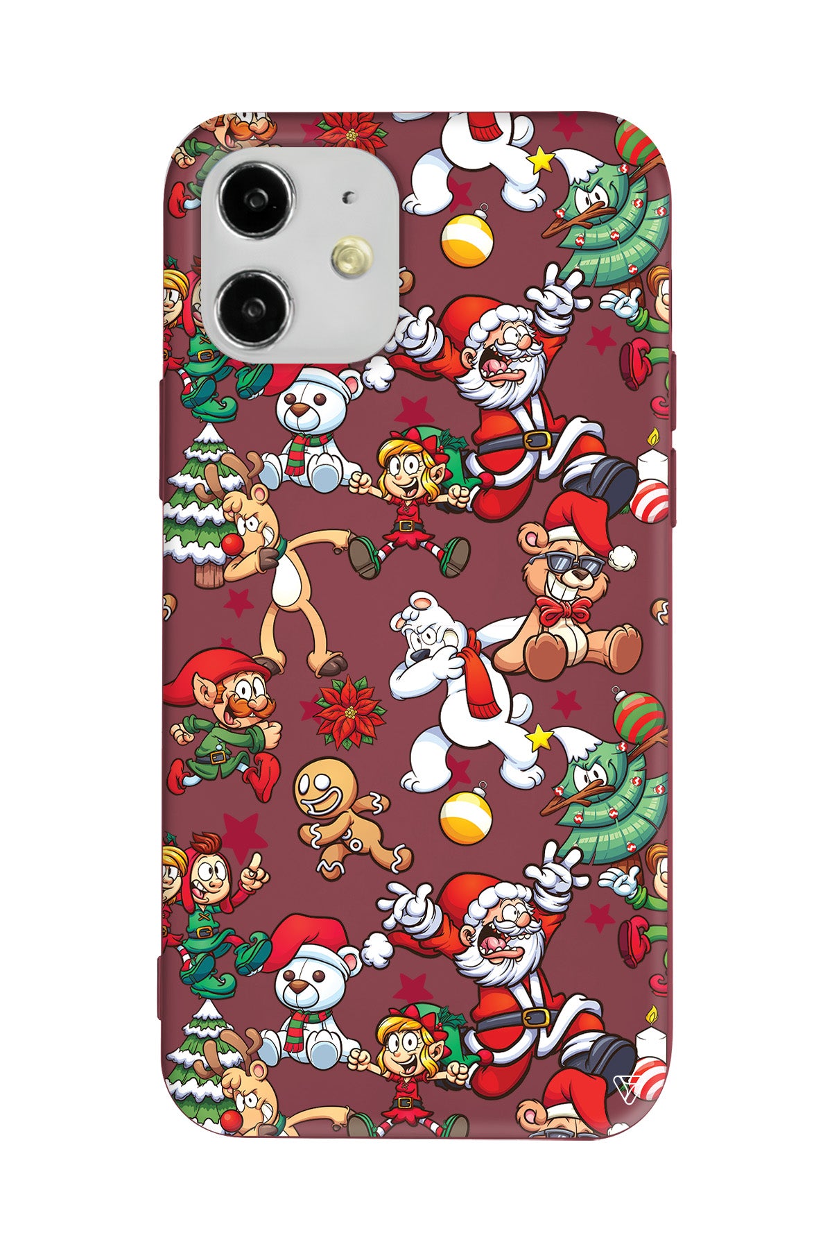 Xmas Monsters Lansman Model İçi Kadife Silikon Telefon Kılıfı