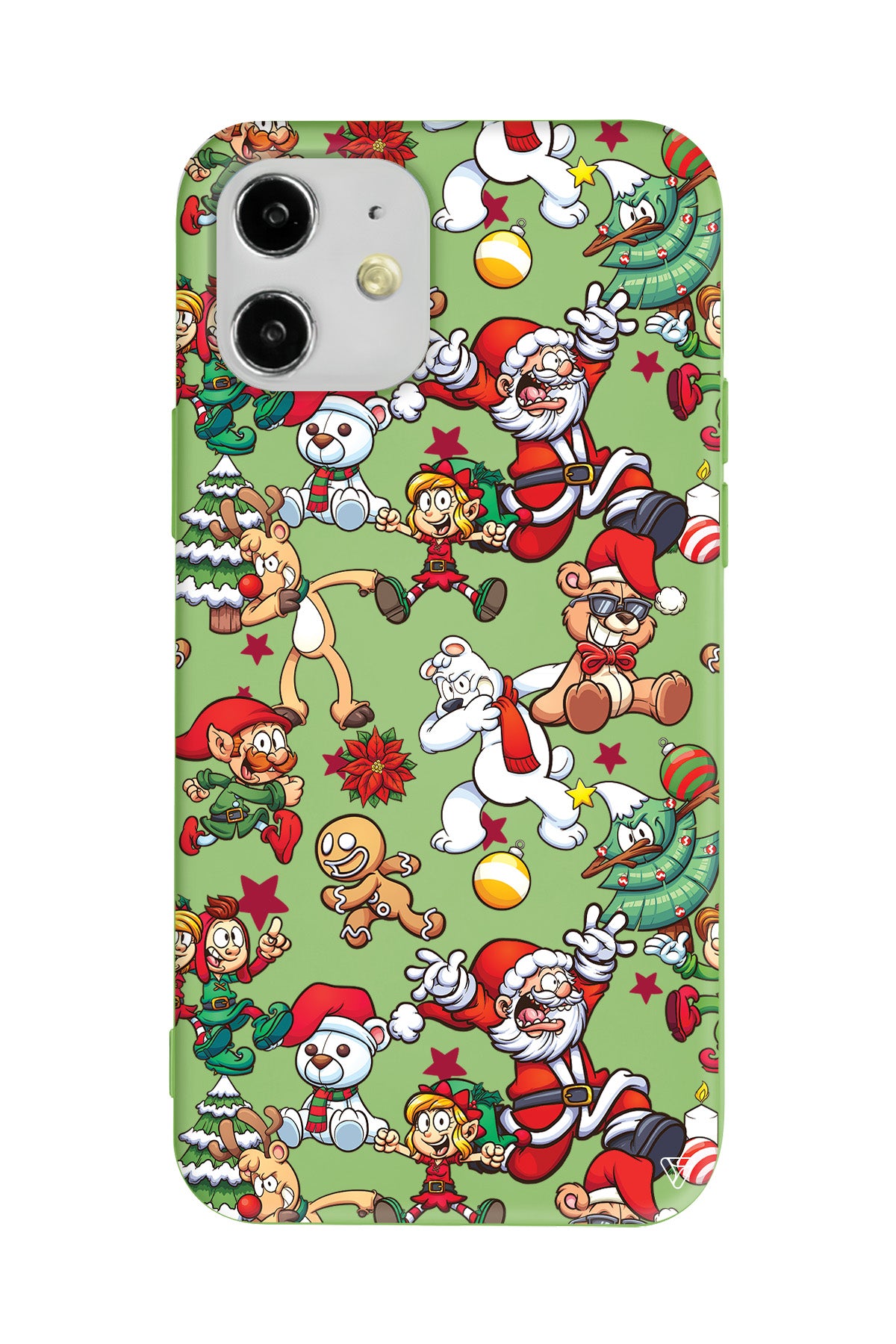 Xmas Monsters Lansman Model İçi Kadife Silikon Telefon Kılıfı