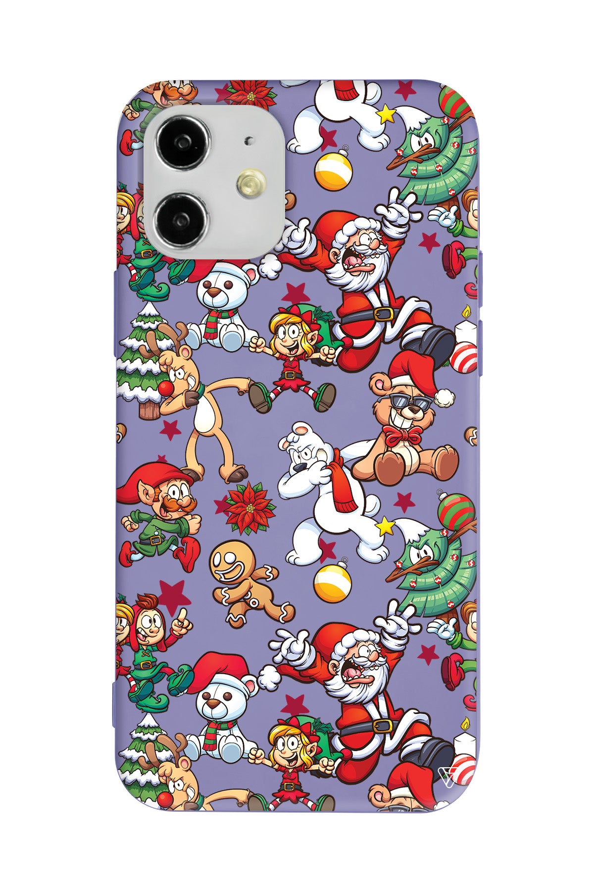 Xmas Monsters Lansman Model İçi Kadife Silikon Telefon Kılıfı