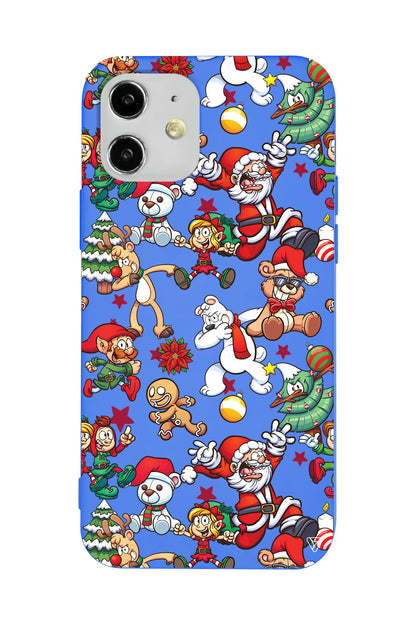 Xmas Monsters Lansman Model İçi Kadife Silikon Telefon Kılıfı