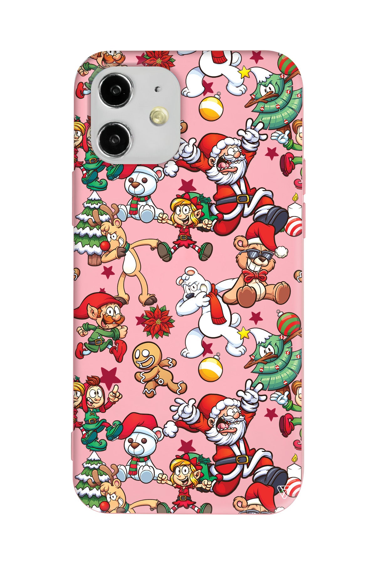 Xmas Monsters Lansman Model İçi Kadife Silikon Telefon Kılıfı