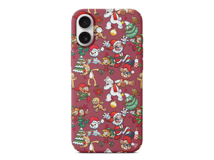 Xmas Monsters Lansman Model İçi Kadife Silikon Telefon Kılıfı