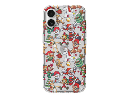 Xmas Monsters Lansman Model İçi Kadife Silikon Telefon Kılıfı