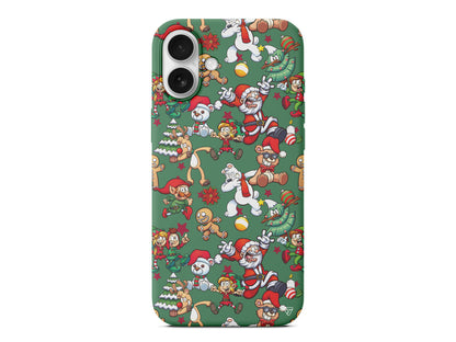 Xmas Monsters Lansman Model İçi Kadife Silikon Telefon Kılıfı