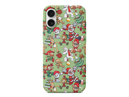 Xmas Monsters Lansman Model İçi Kadife Silikon Telefon Kılıfı