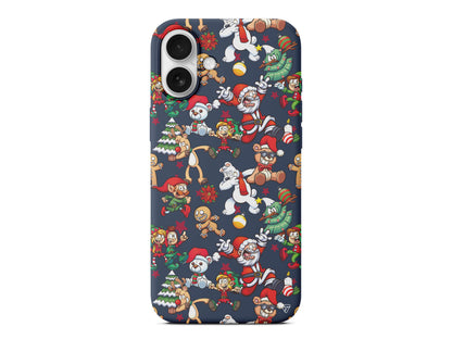 Xmas Monsters Lansman Model İçi Kadife Silikon Telefon Kılıfı