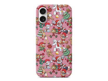 Xmas Monsters Lansman Model İçi Kadife Silikon Telefon Kılıfı