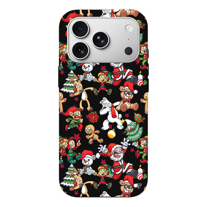 Xmas Monsters Lansman Model İçi Kadife Silikon Telefon Kılıfı