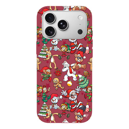 Xmas Monsters Lansman Model İçi Kadife Silikon Telefon Kılıfı