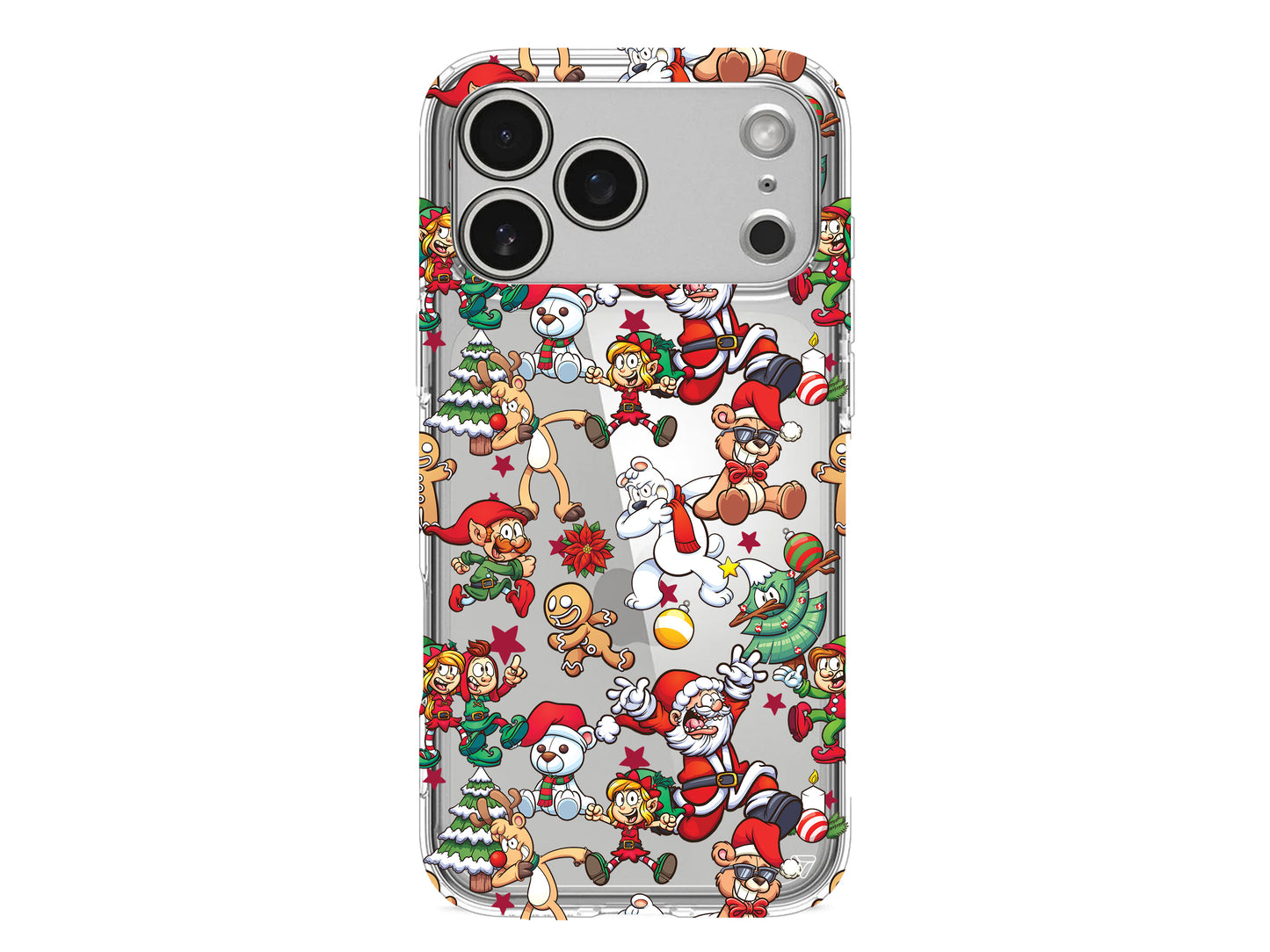 Xmas Monsters Lansman Model İçi Kadife Silikon Telefon Kılıfı