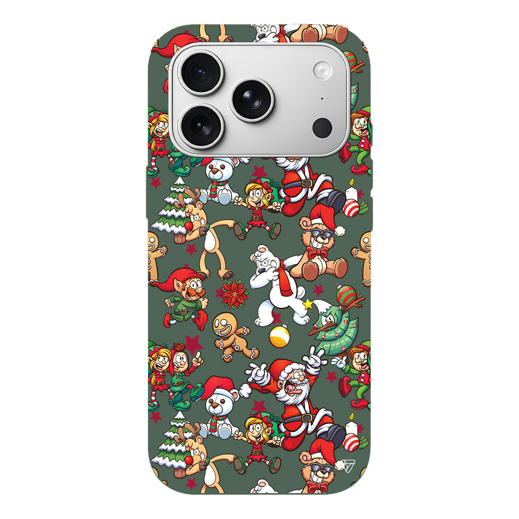 Xmas Monsters Lansman Model İçi Kadife Silikon Telefon Kılıfı