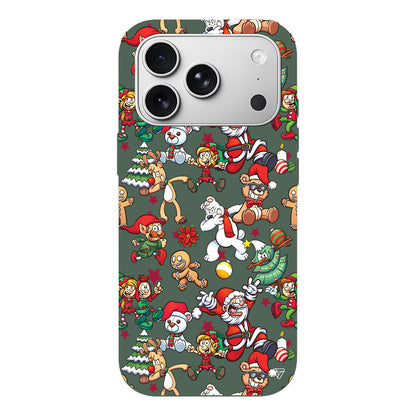 Xmas Monsters Lansman Model İçi Kadife Silikon Telefon Kılıfı