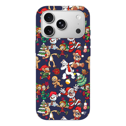 Xmas Monsters Lansman Model İçi Kadife Silikon Telefon Kılıfı