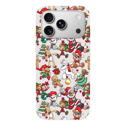 Xmas Monsters Lansman Model İçi Kadife Silikon Telefon Kılıfı