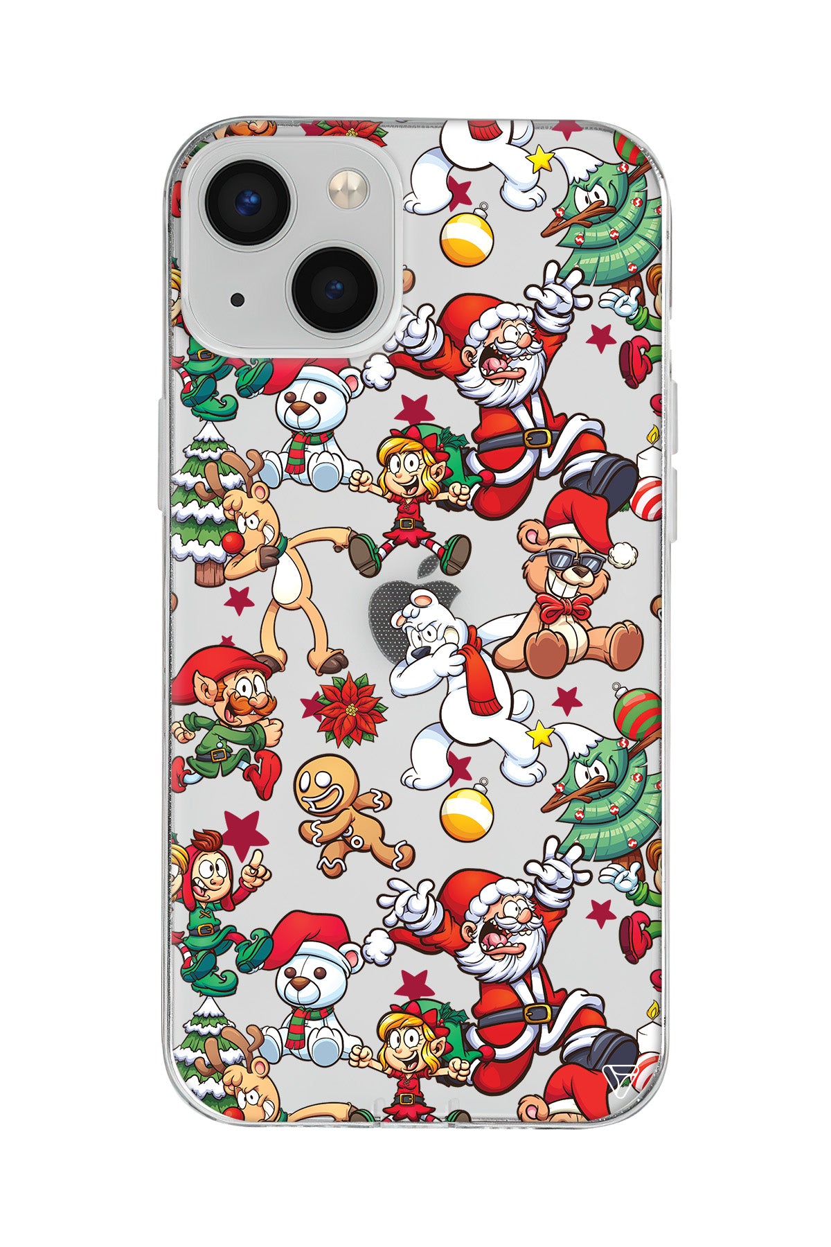 Xmas Monsters Lansman Model İçi Kadife Silikon Telefon Kılıfı