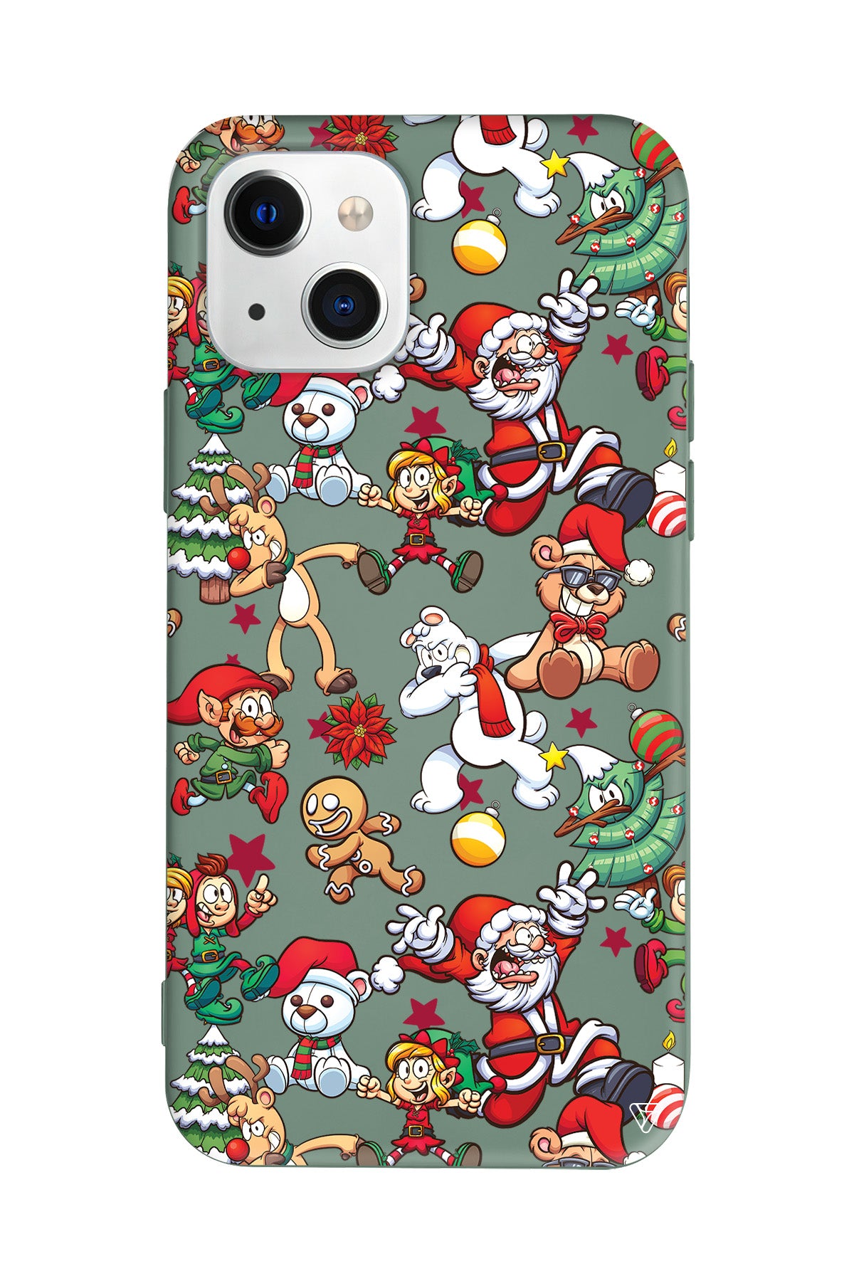 Xmas Monsters Lansman Model İçi Kadife Silikon Telefon Kılıfı