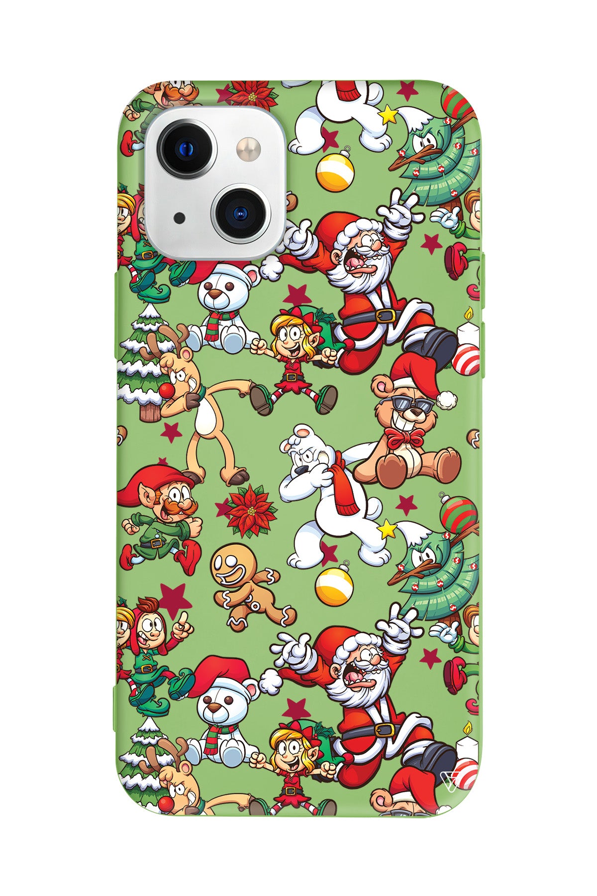 Xmas Monsters Lansman Model İçi Kadife Silikon Telefon Kılıfı