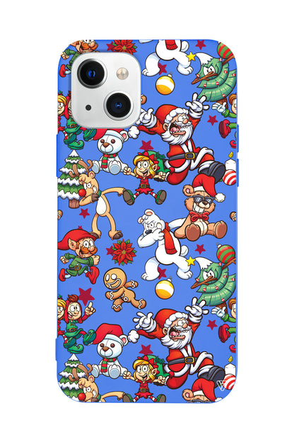 Xmas Monsters Lansman Model İçi Kadife Silikon Telefon Kılıfı