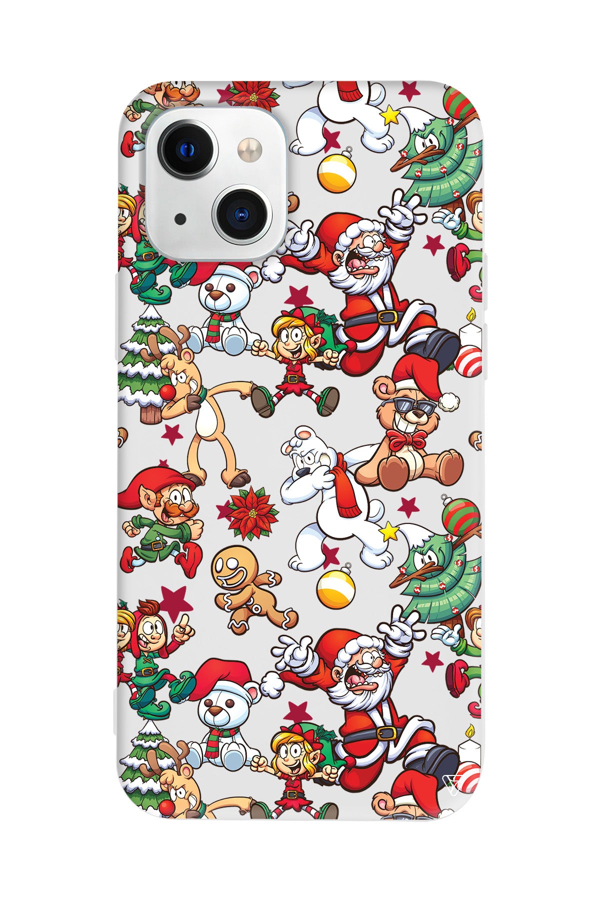 Xmas Monsters Lansman Model İçi Kadife Silikon Telefon Kılıfı