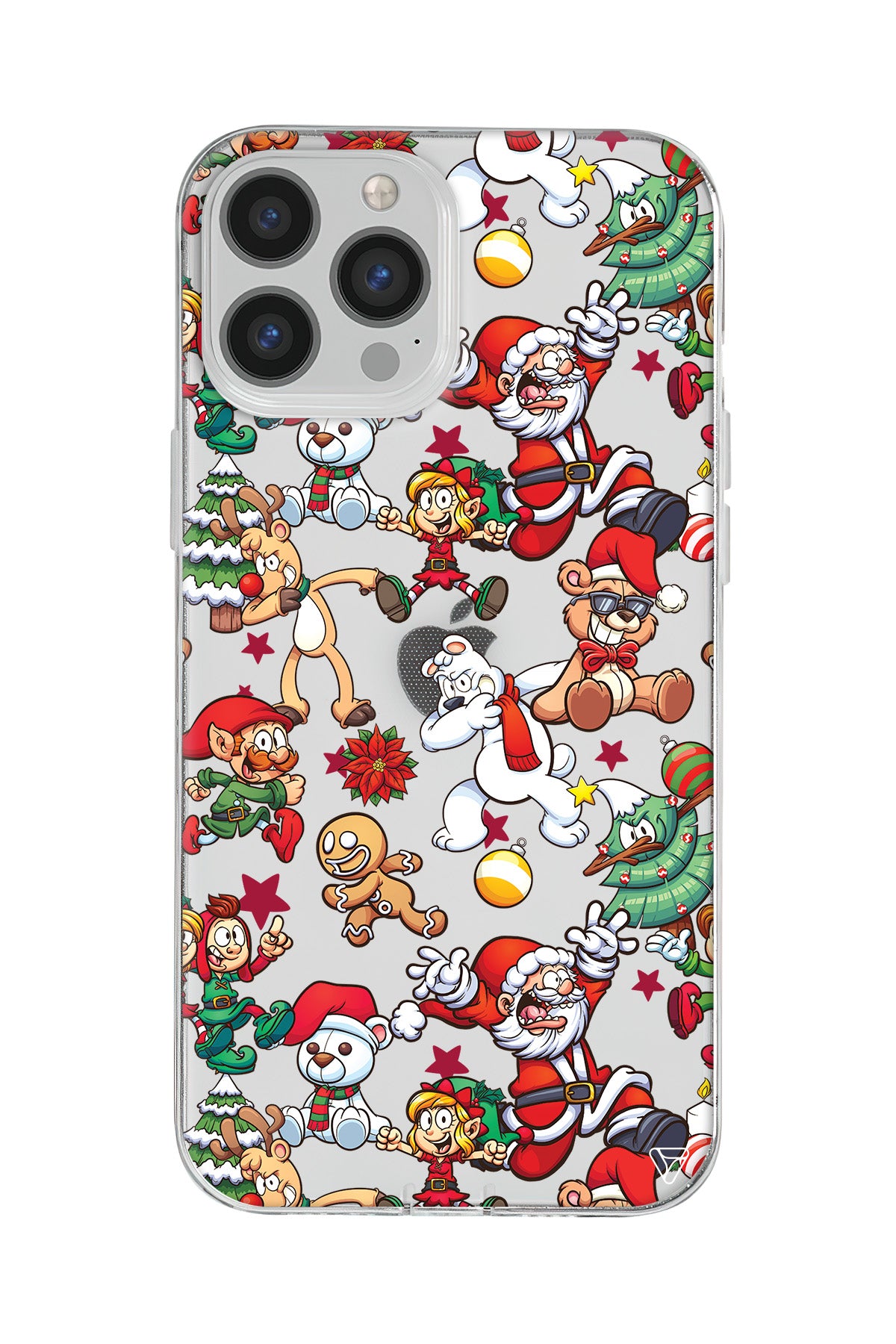 Xmas Monsters Lansman Model İçi Kadife Silikon Telefon Kılıfı