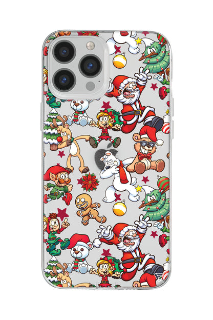 Xmas Monsters Lansman Model İçi Kadife Silikon Telefon Kılıfı