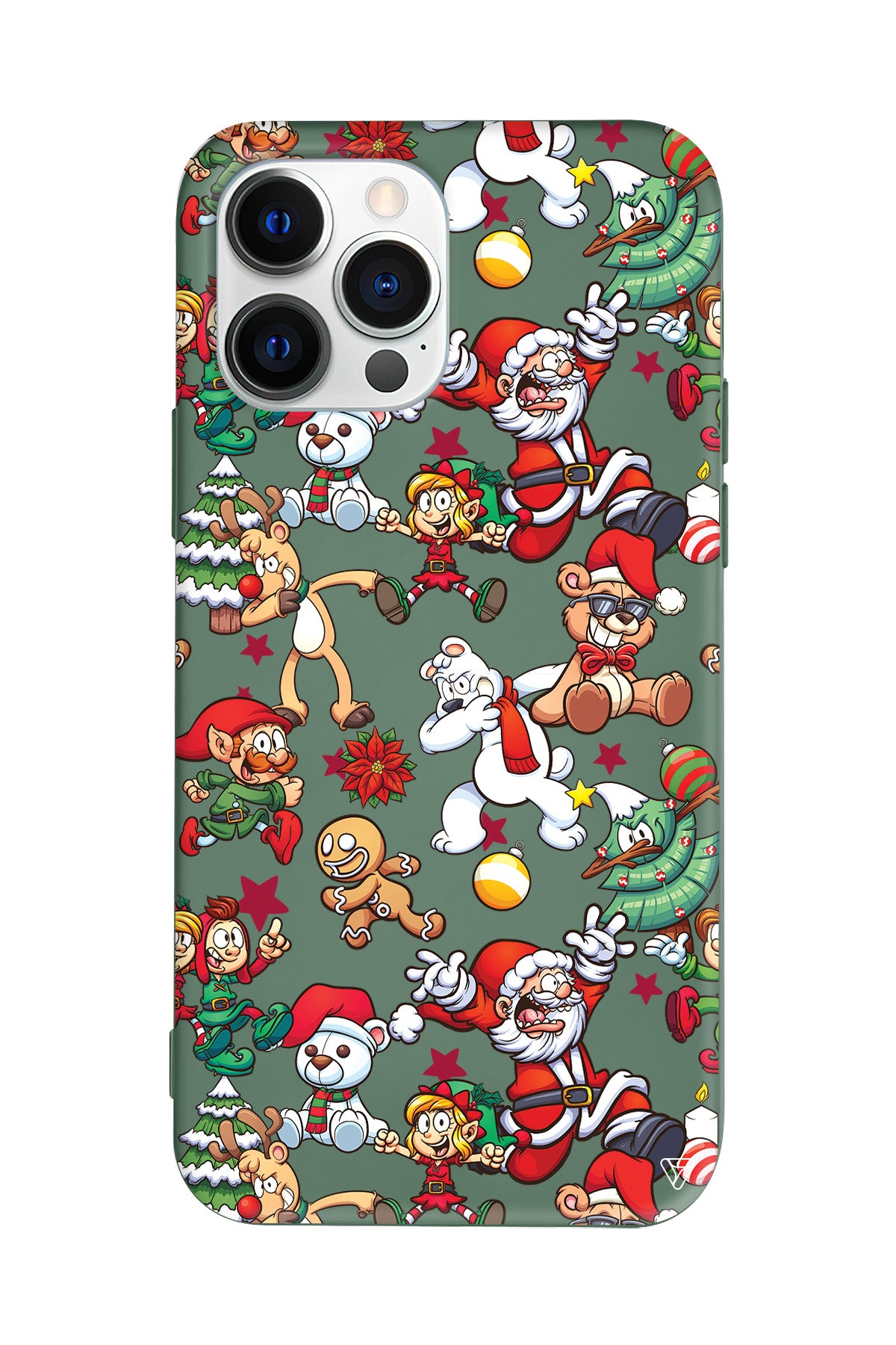 Xmas Monsters Lansman Model İçi Kadife Silikon Telefon Kılıfı