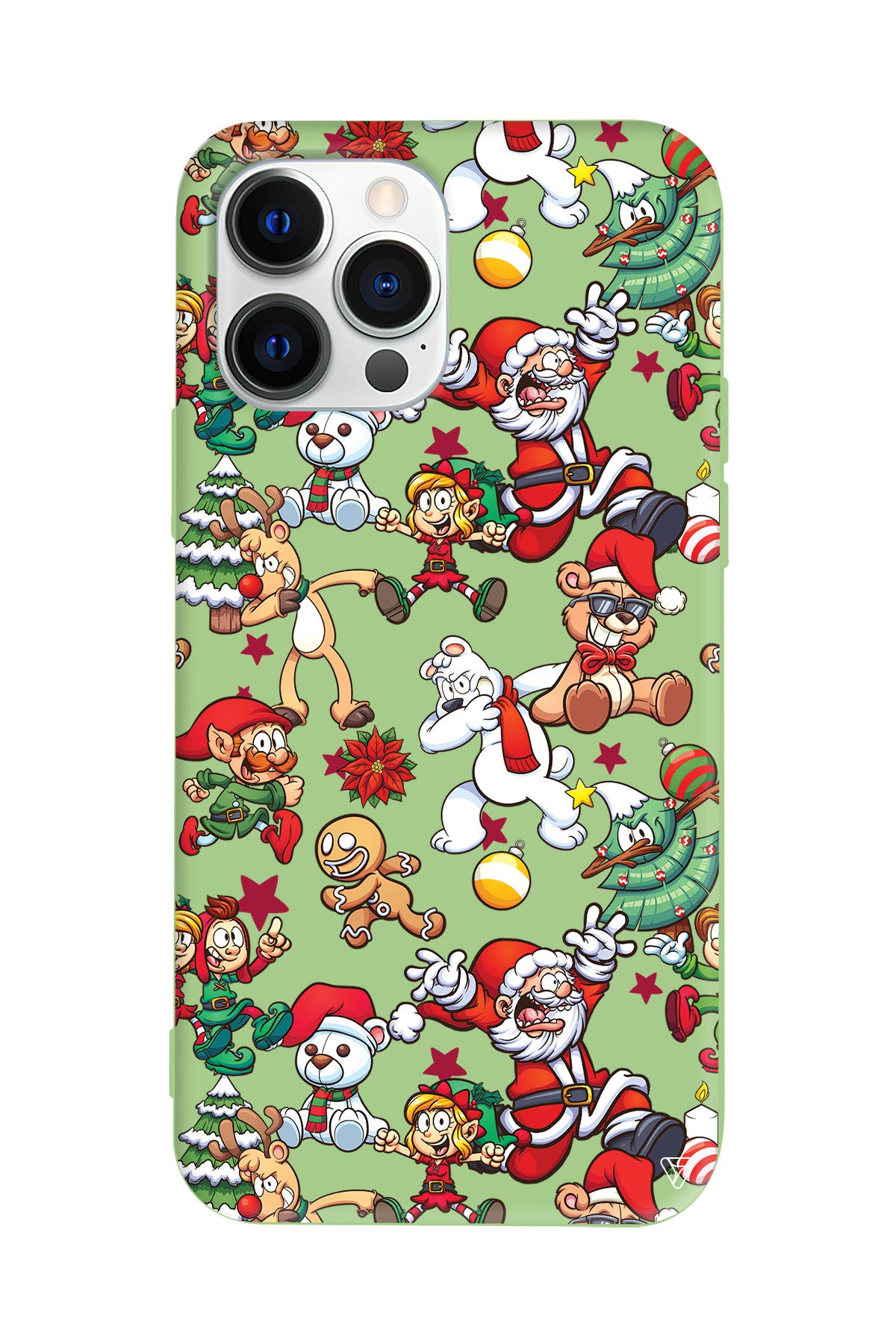 Xmas Monsters Lansman Model İçi Kadife Silikon Telefon Kılıfı