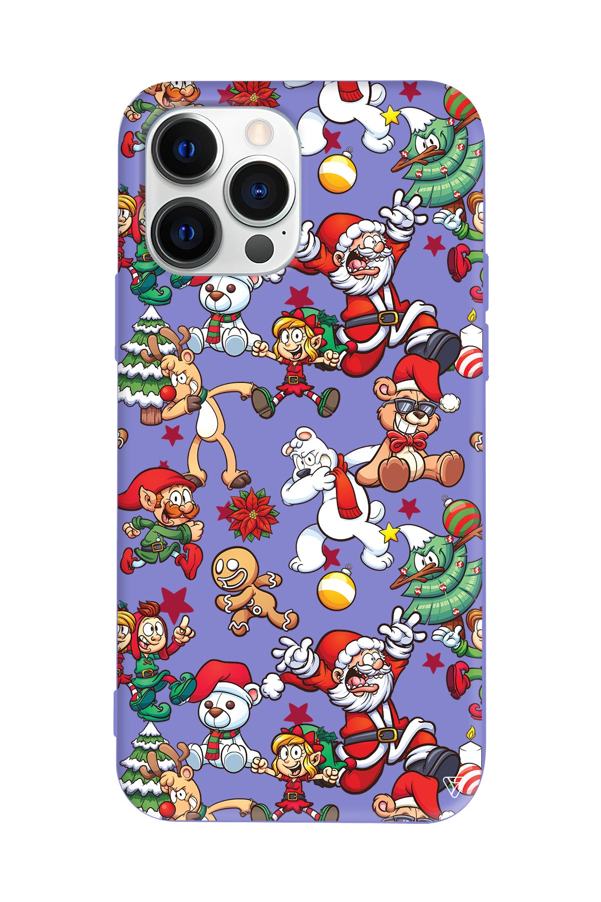 Xmas Monsters Lansman Model İçi Kadife Silikon Telefon Kılıfı