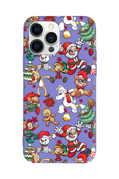 Xmas Monsters Lansman Model İçi Kadife Silikon Telefon Kılıfı