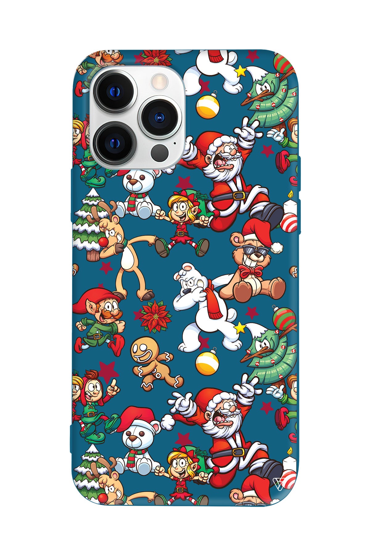 Xmas Monsters Lansman Model İçi Kadife Silikon Telefon Kılıfı