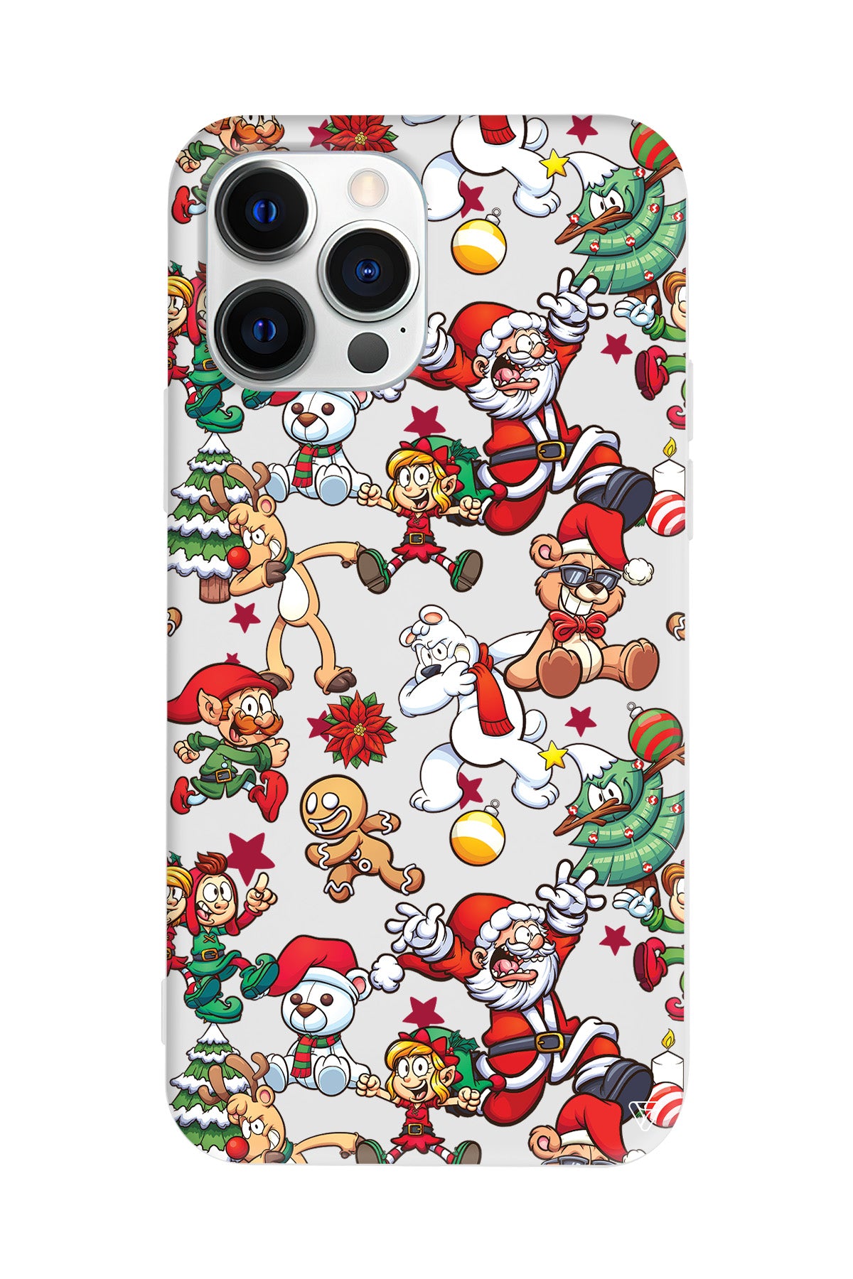 Xmas Monsters Lansman Model İçi Kadife Silikon Telefon Kılıfı